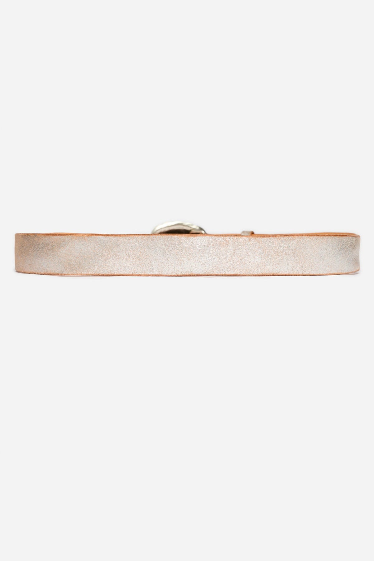ARGENTO ITALIAN LEATHER METALLIC BELT