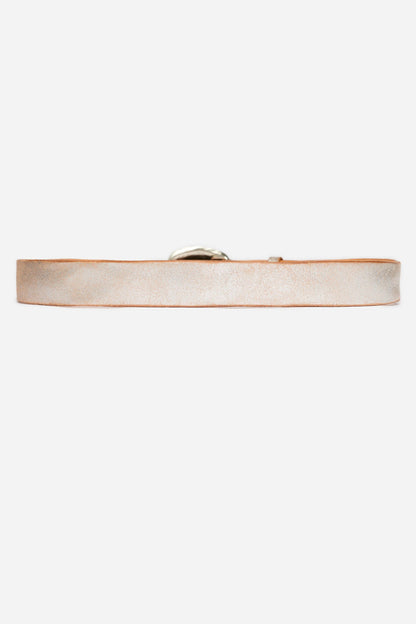 ARGENTO ITALIAN LEATHER METALLIC BELT