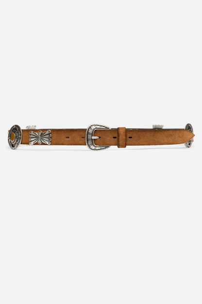 SPILLA ITALIAN SUEDE CONCH BELT