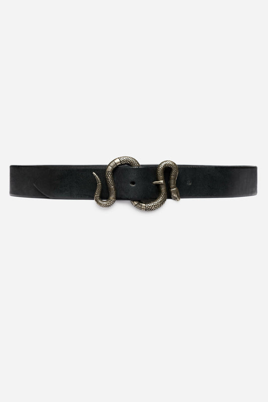 SERPENTINE ITALIAN LEATHER BELT