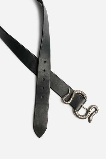 SERPENTINE ITALIAN LEATHER BELT