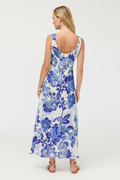 LINEN BIAS TANK DRESS