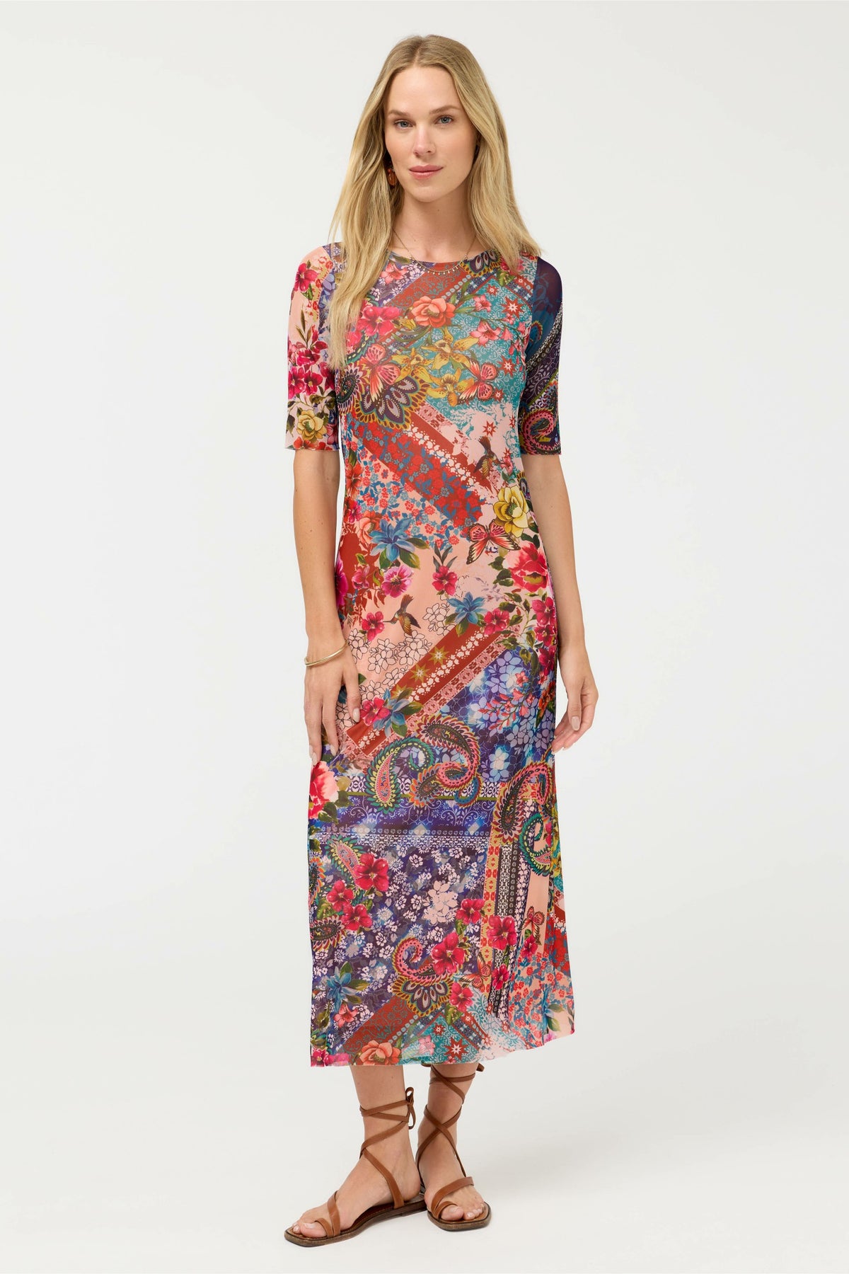 ASTRID MESH MIDI DRESS
