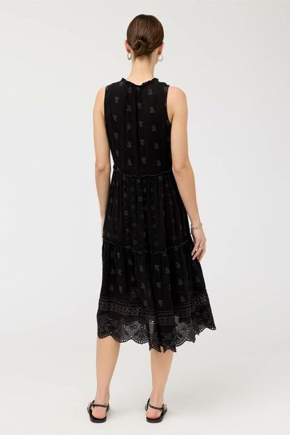 SUSILA MIDI TIERED DRESS