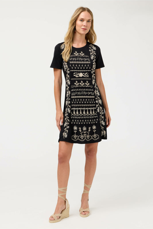 SEAMED KNIT DRESS