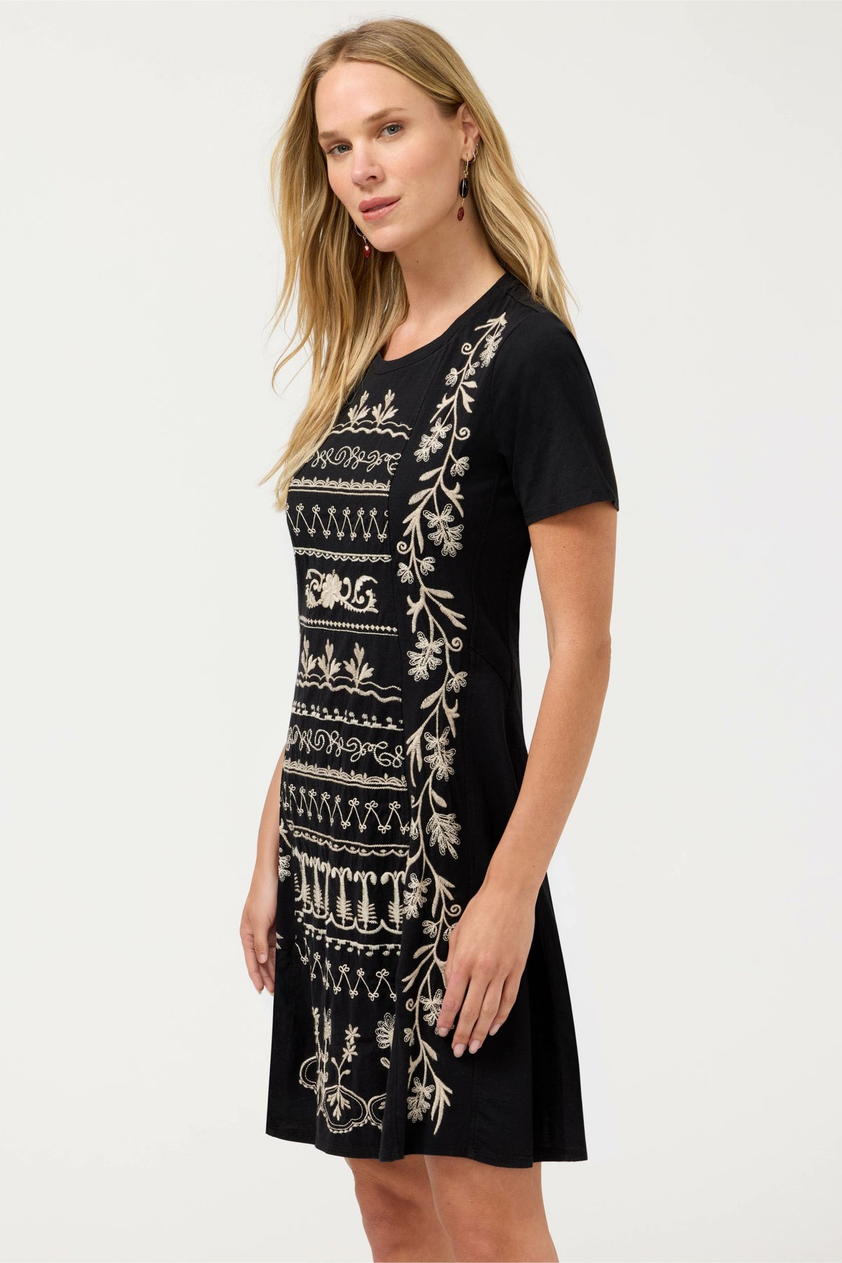 SEAMED KNIT DRESS
