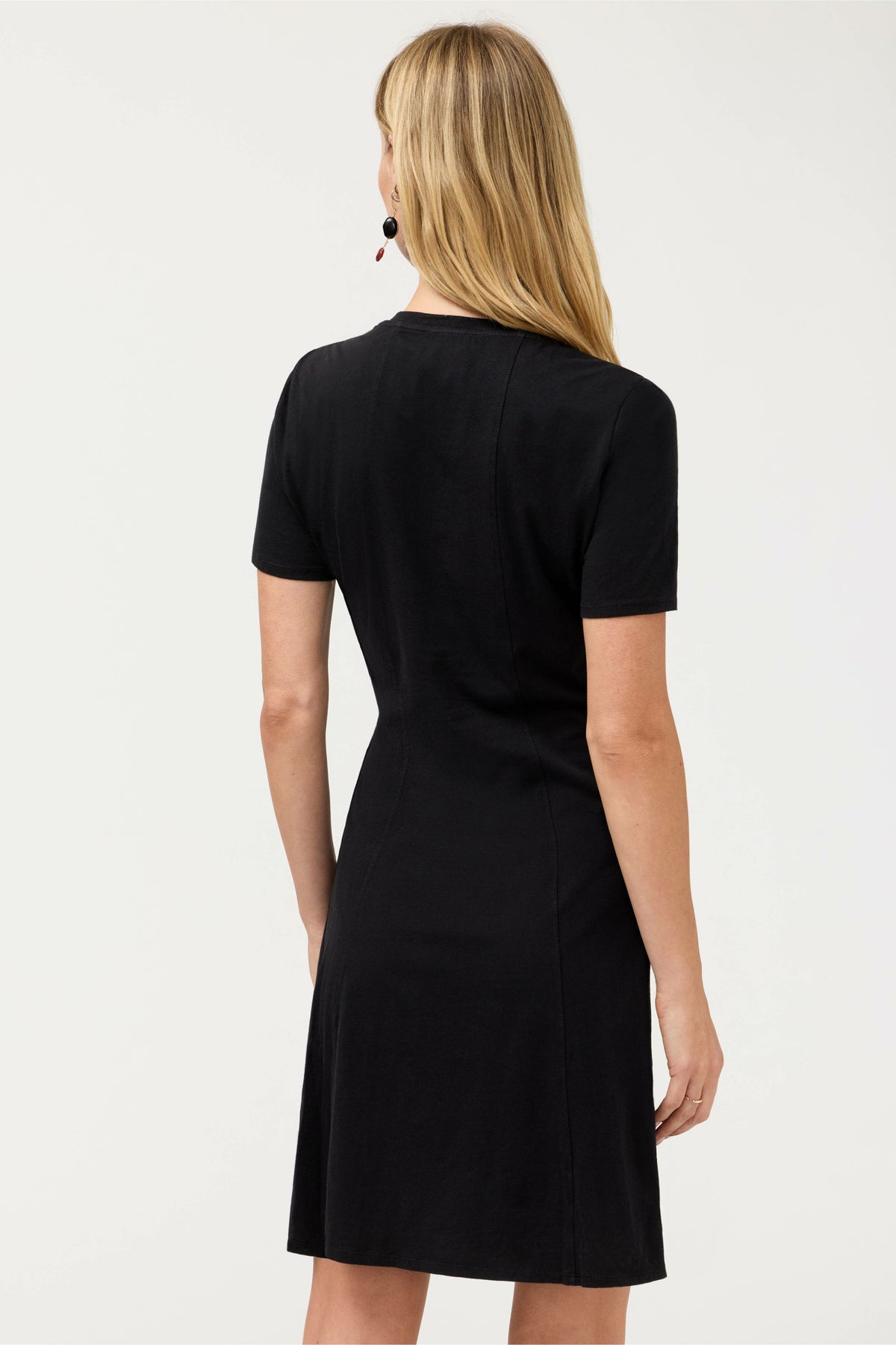 SEAMED KNIT DRESS