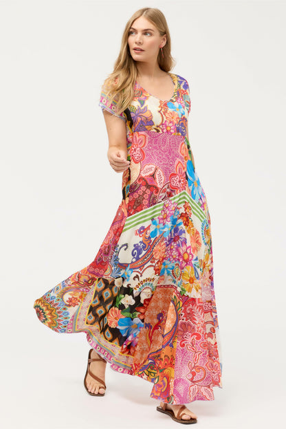 PATCHWORK DRESS