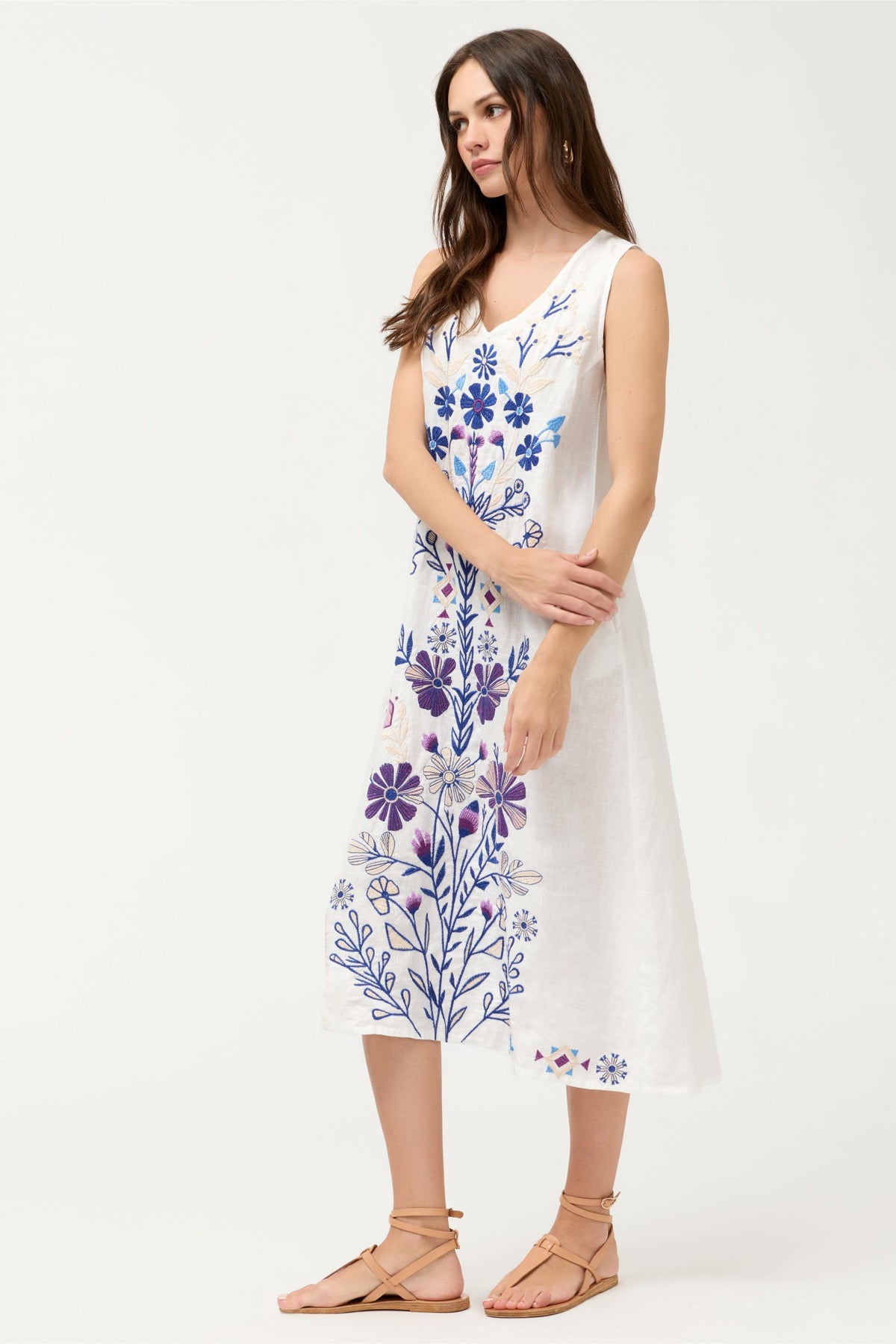 LINEN TANK DRESS