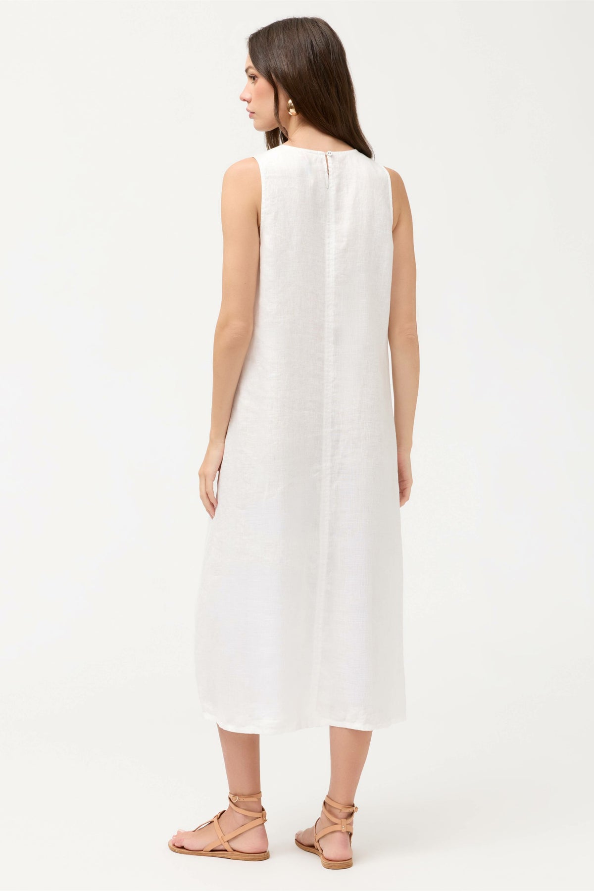 LINEN TANK DRESS