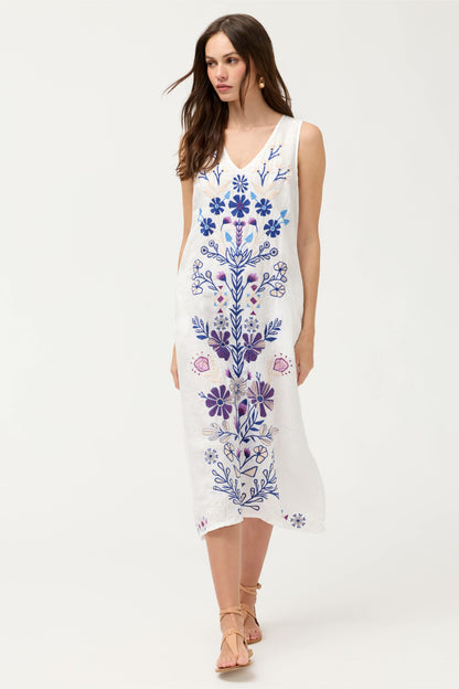 LINEN TANK DRESS