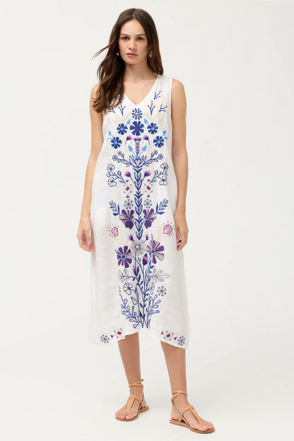 LINEN TANK DRESS