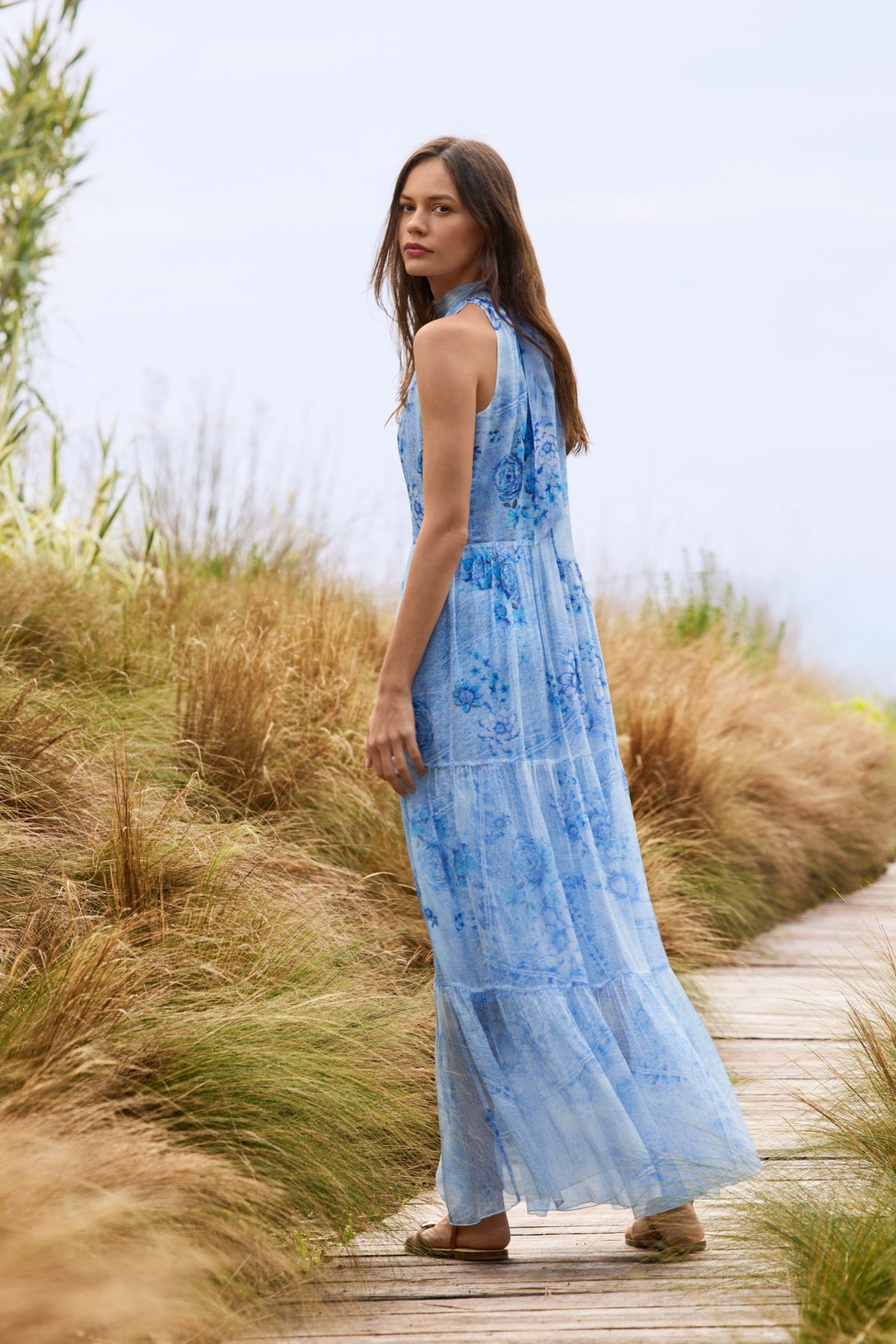 RIONA HALTER MAXI DRESS