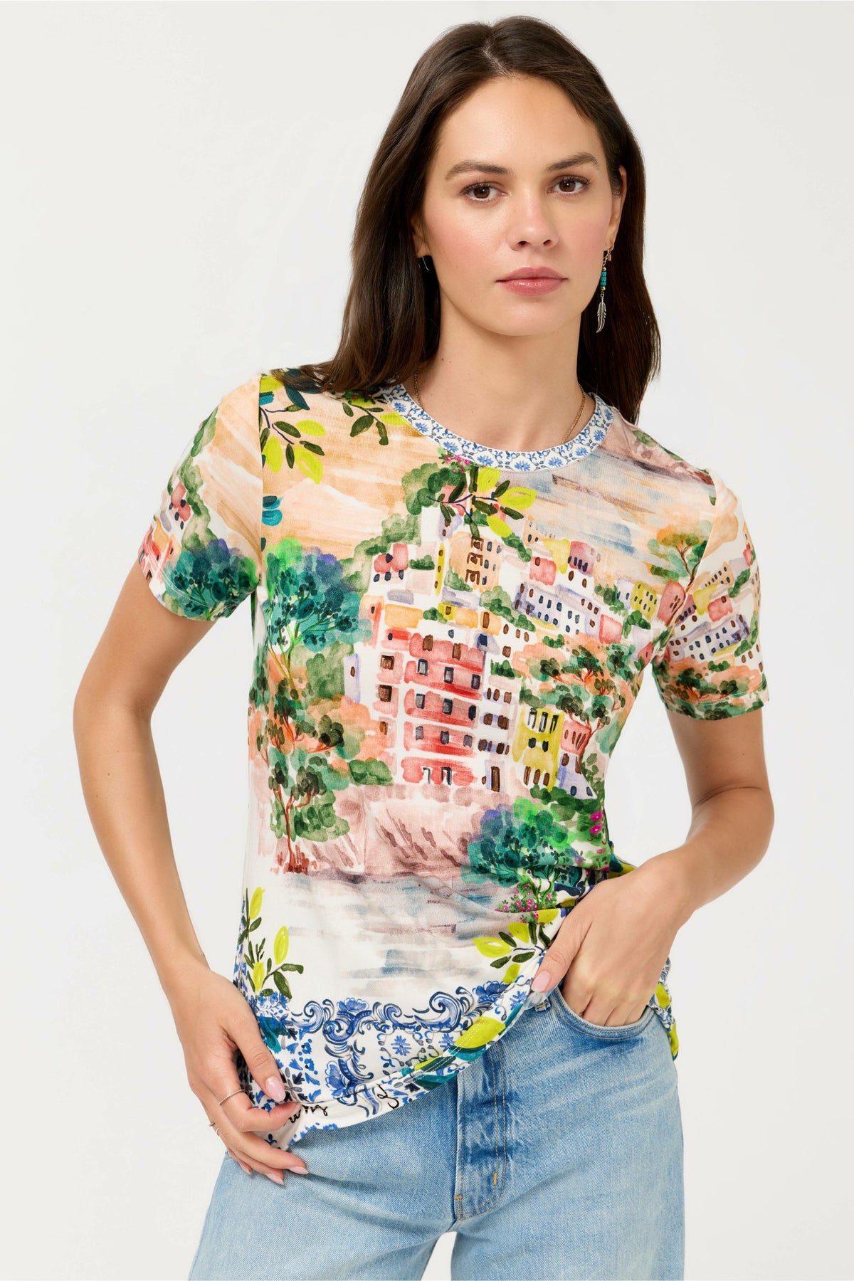 The Janie Favorite Short Sleeve Crew Neck Tee