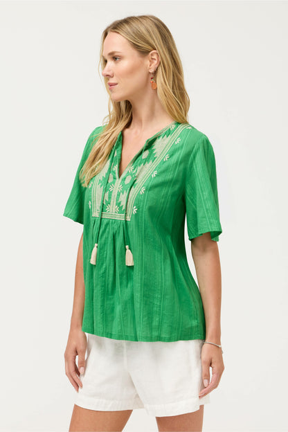 3/4 SLEEVE PRAIRIE BLOUSE