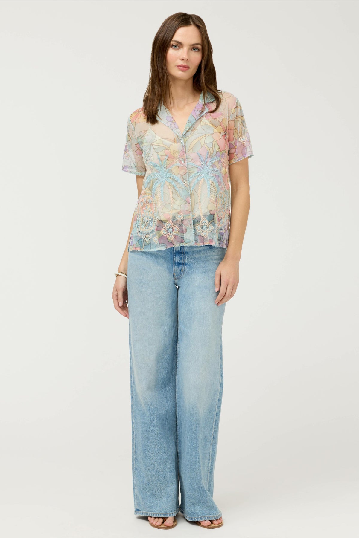 DELLUCI MESH CAMP SHIRT