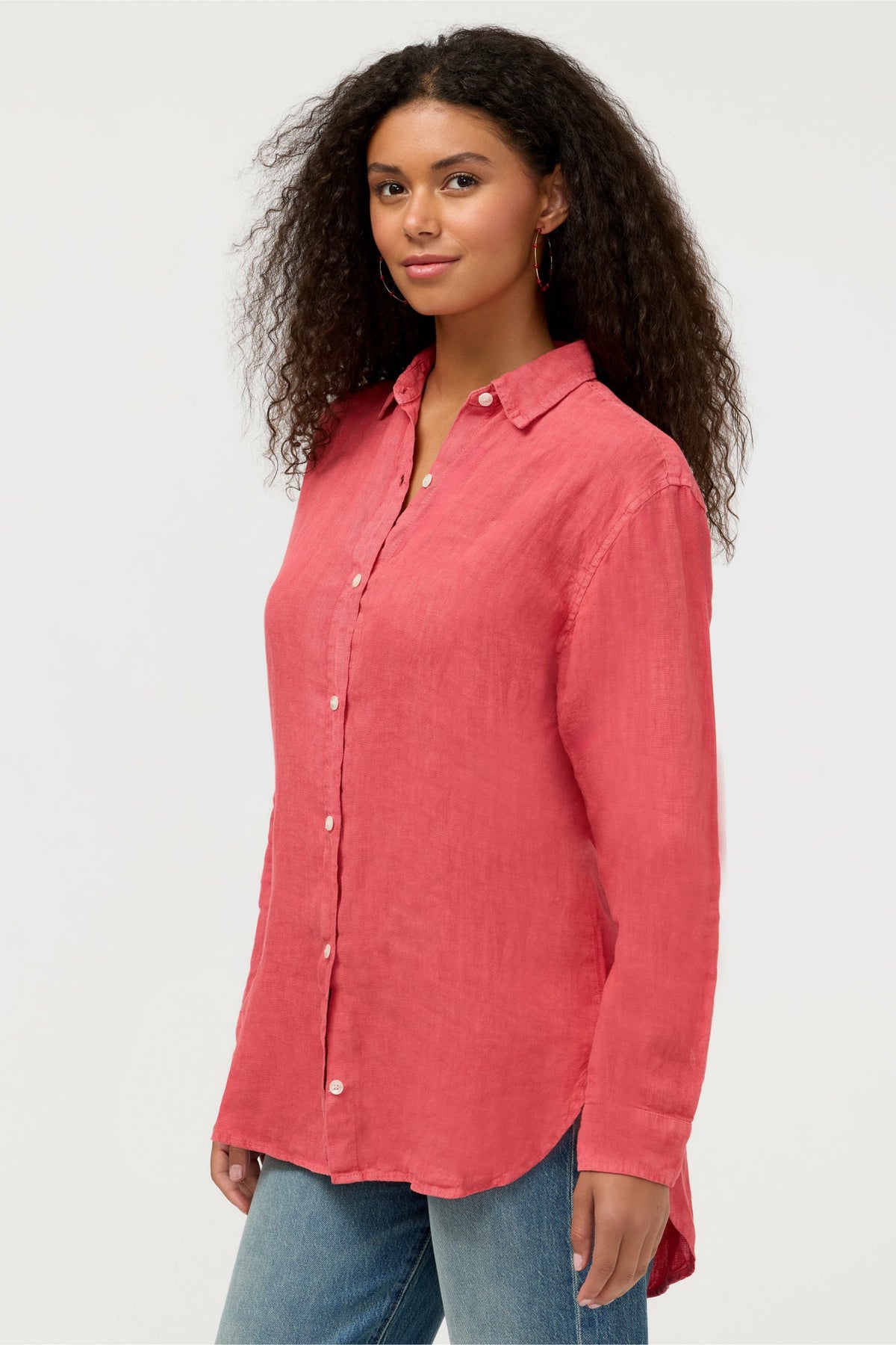 LINEN BUTTON DOWN SHIRT