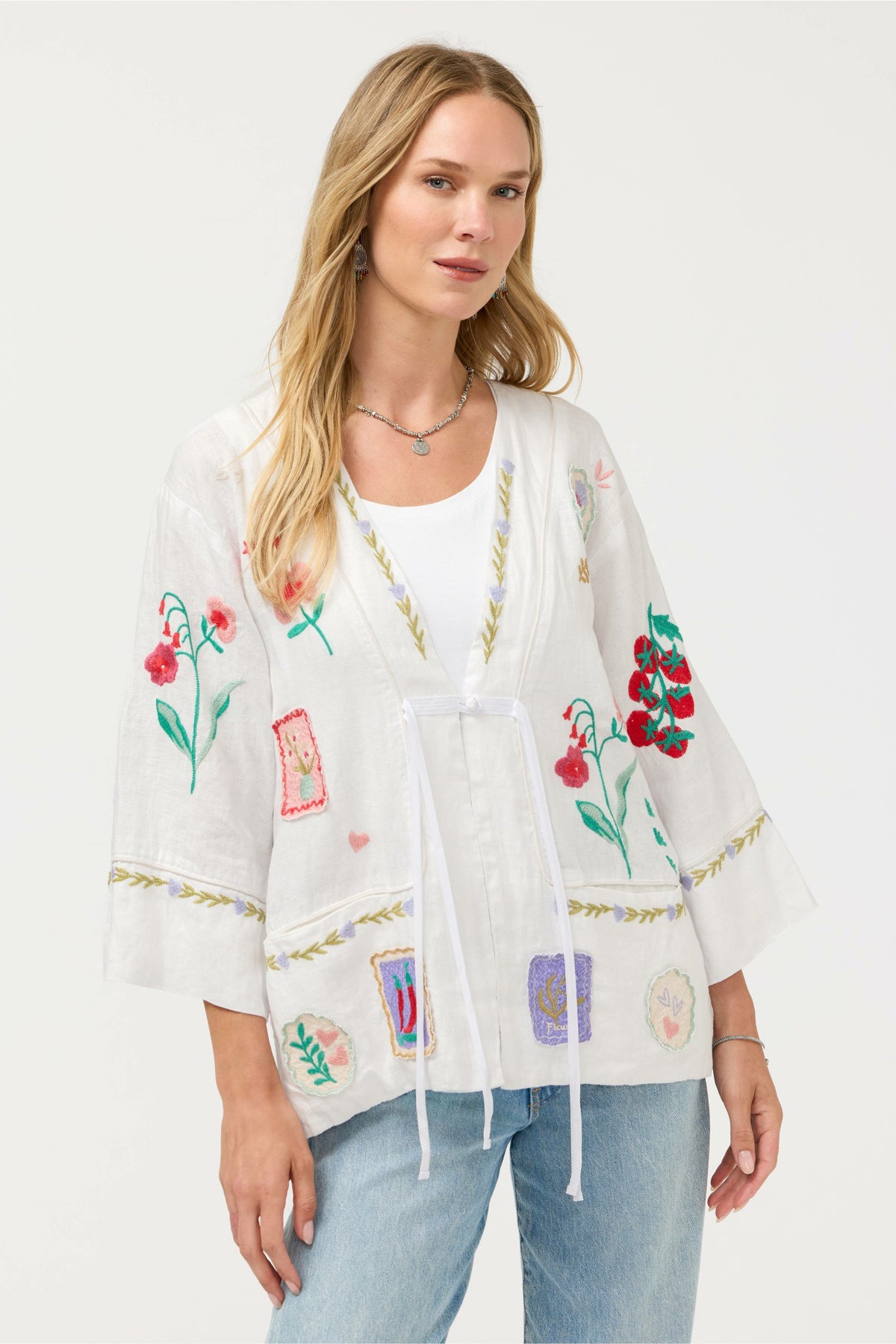WIDE HEM KIMONO