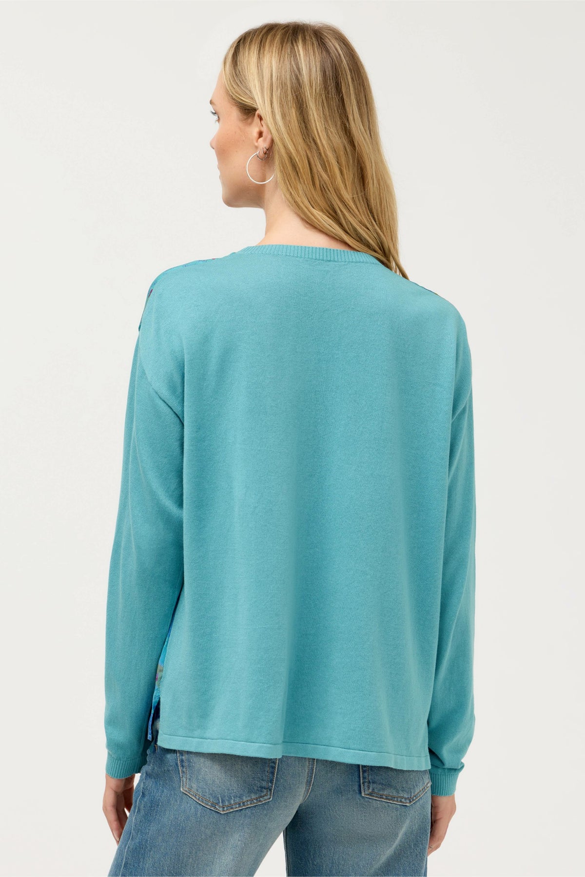 THE PRINTED DROP SHOULDER PULLOVER