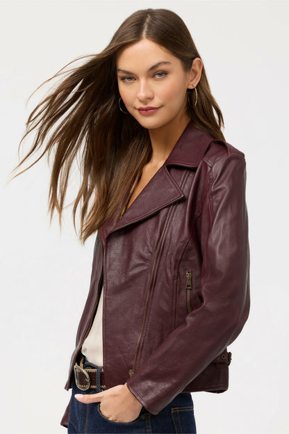 ITALIAN LEATHER MOTO JACKET