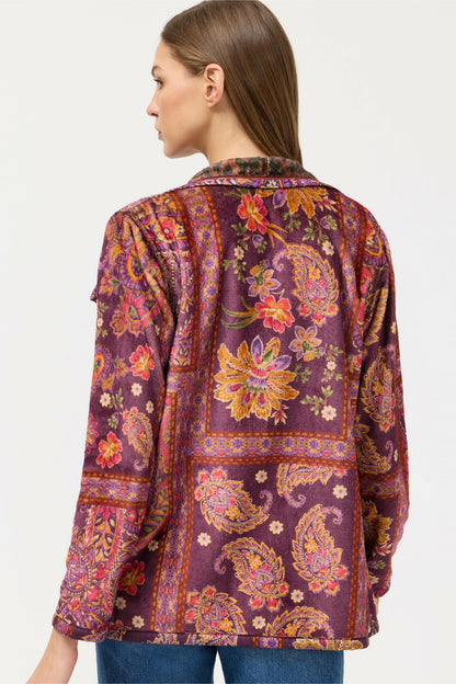 JOAN WRAP BINDED SHERPA JACKET
