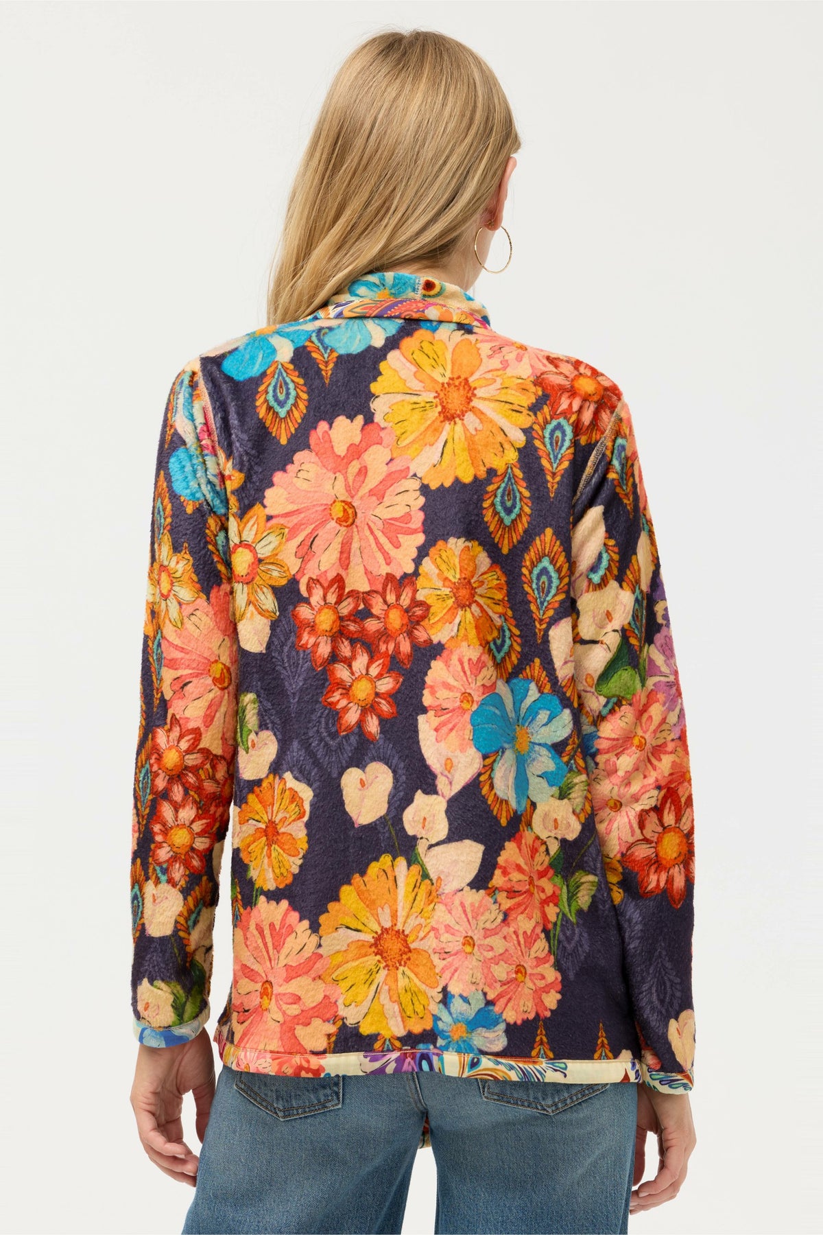 JOAN WRAP BINDED SHERPA JACKET