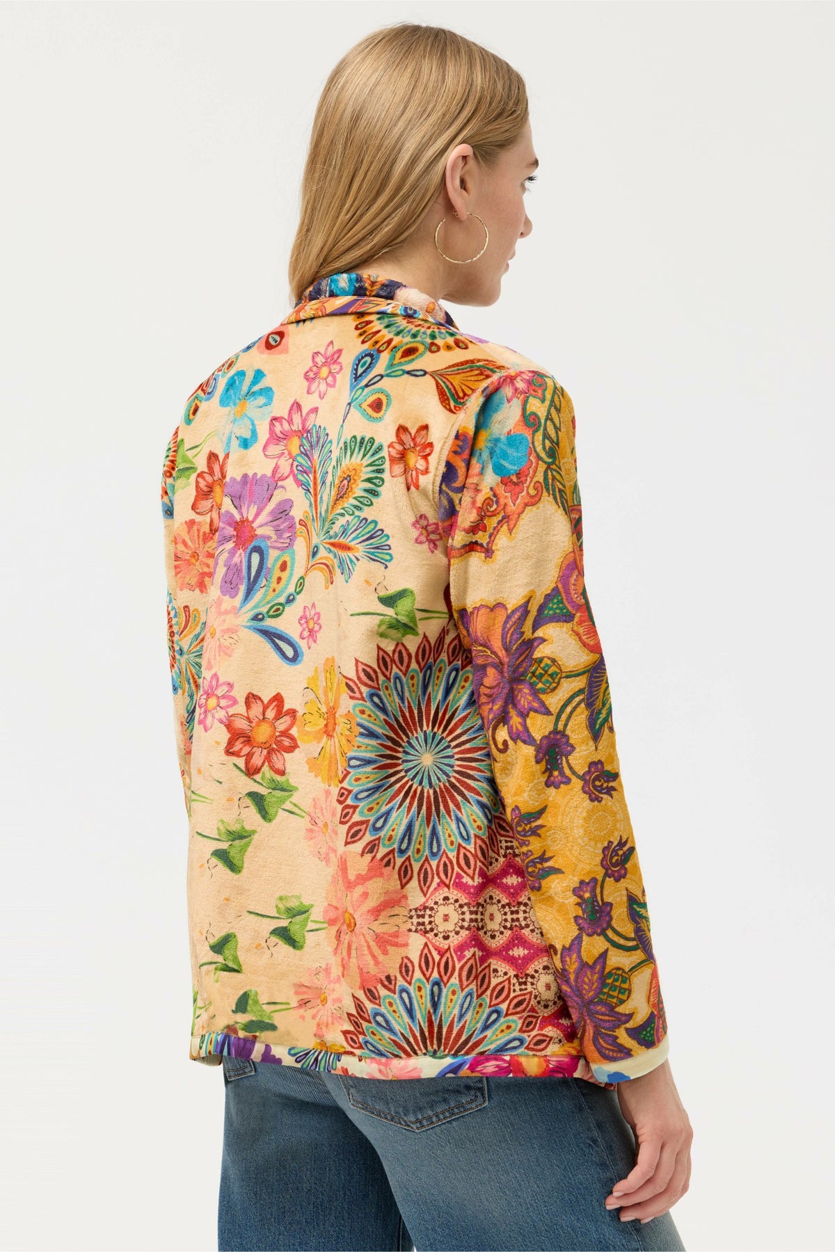 JOAN WRAP BINDED SHERPA JACKET
