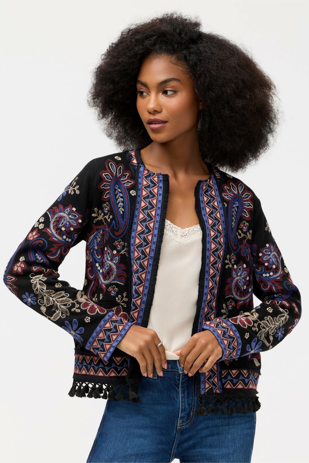 KATIUSKA SHORT FRINGE JACKET