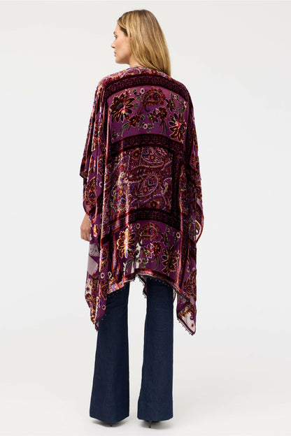 BURNOUT VELVET SHAWL
