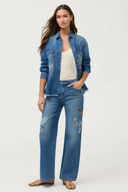 THE STRAIGHT WIDE LEG JEAN