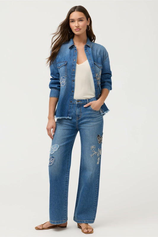THE STRAIGHT WIDE LEG JEAN