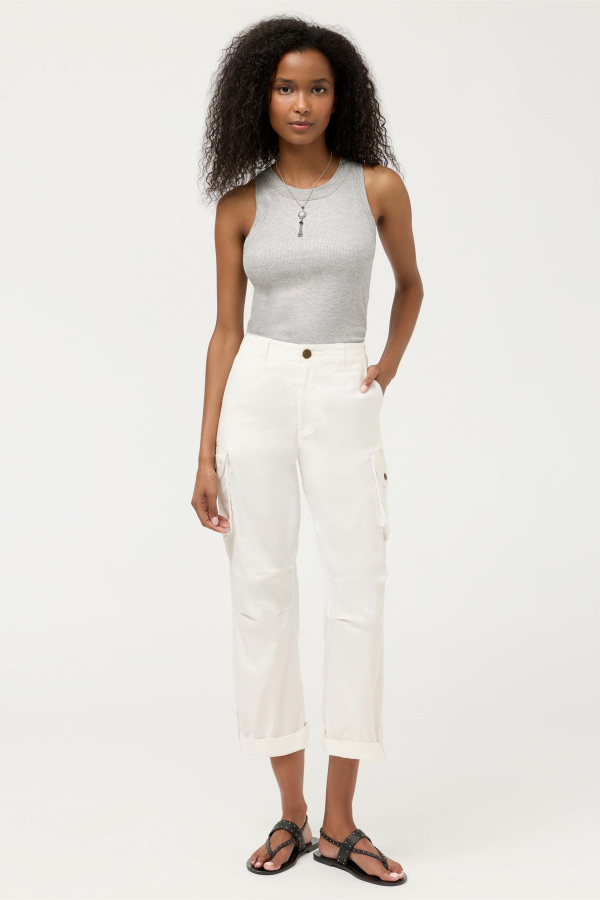 POPLIN CARGO PANT