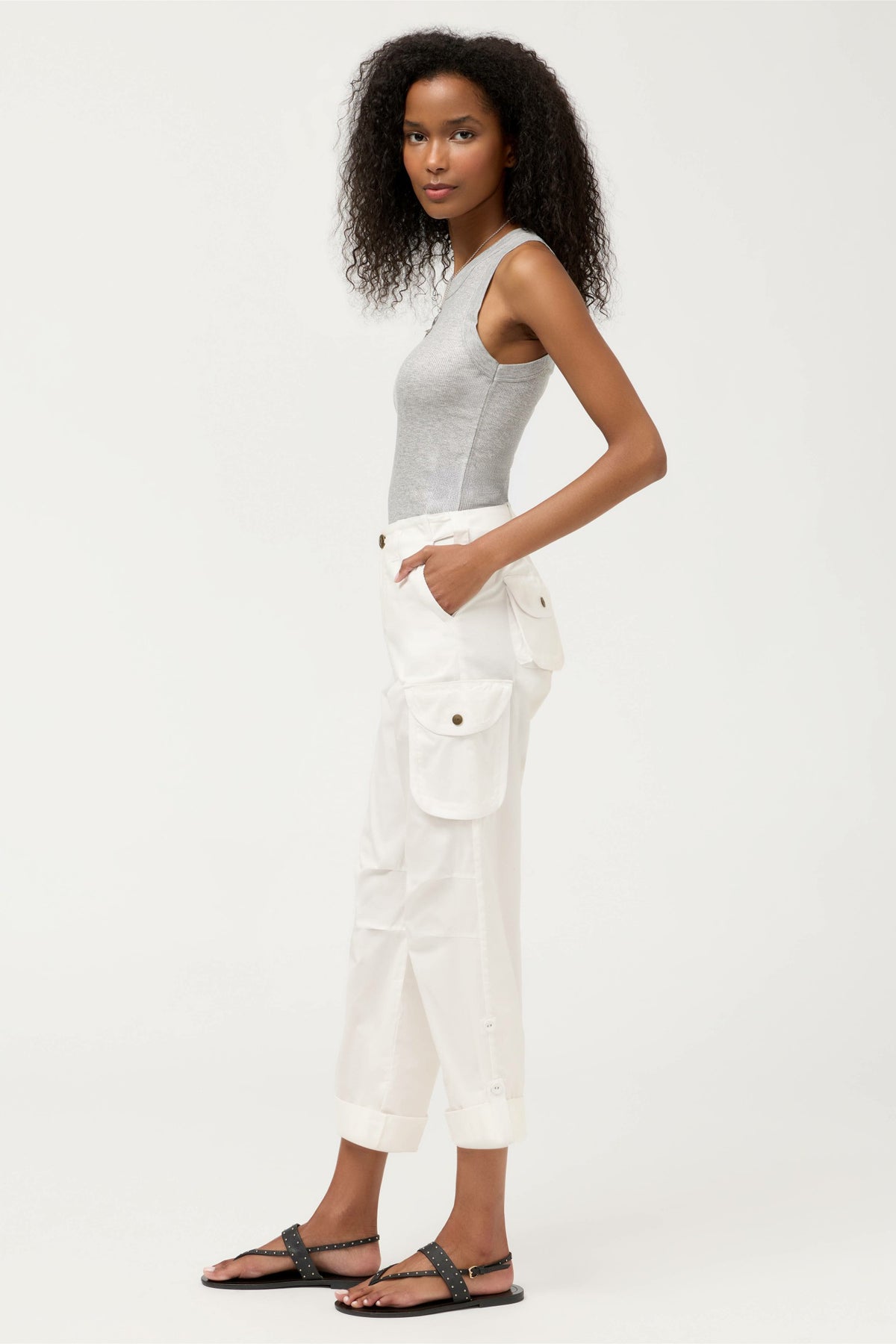 POPLIN CARGO PANT
