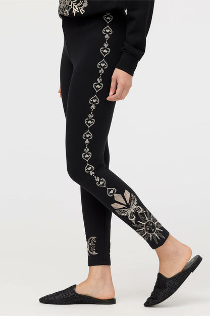 BEE ACTIVE EMBROIDERED LEGGING