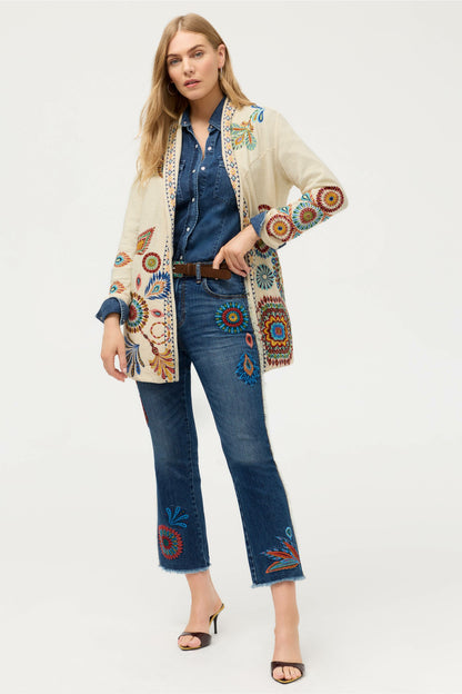 THE FRINGE CROPPED BABY BOOT JEAN