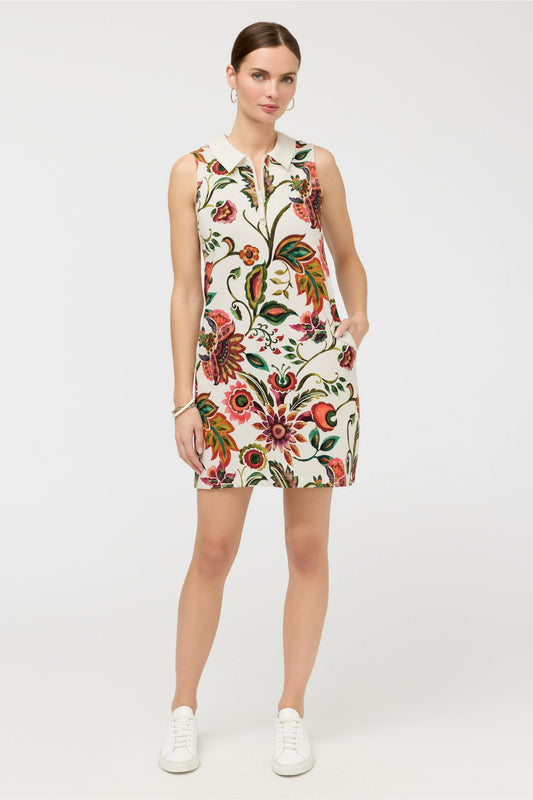 BEE ACTIVE FRENCH TERRY POLO TENNIS DRESS