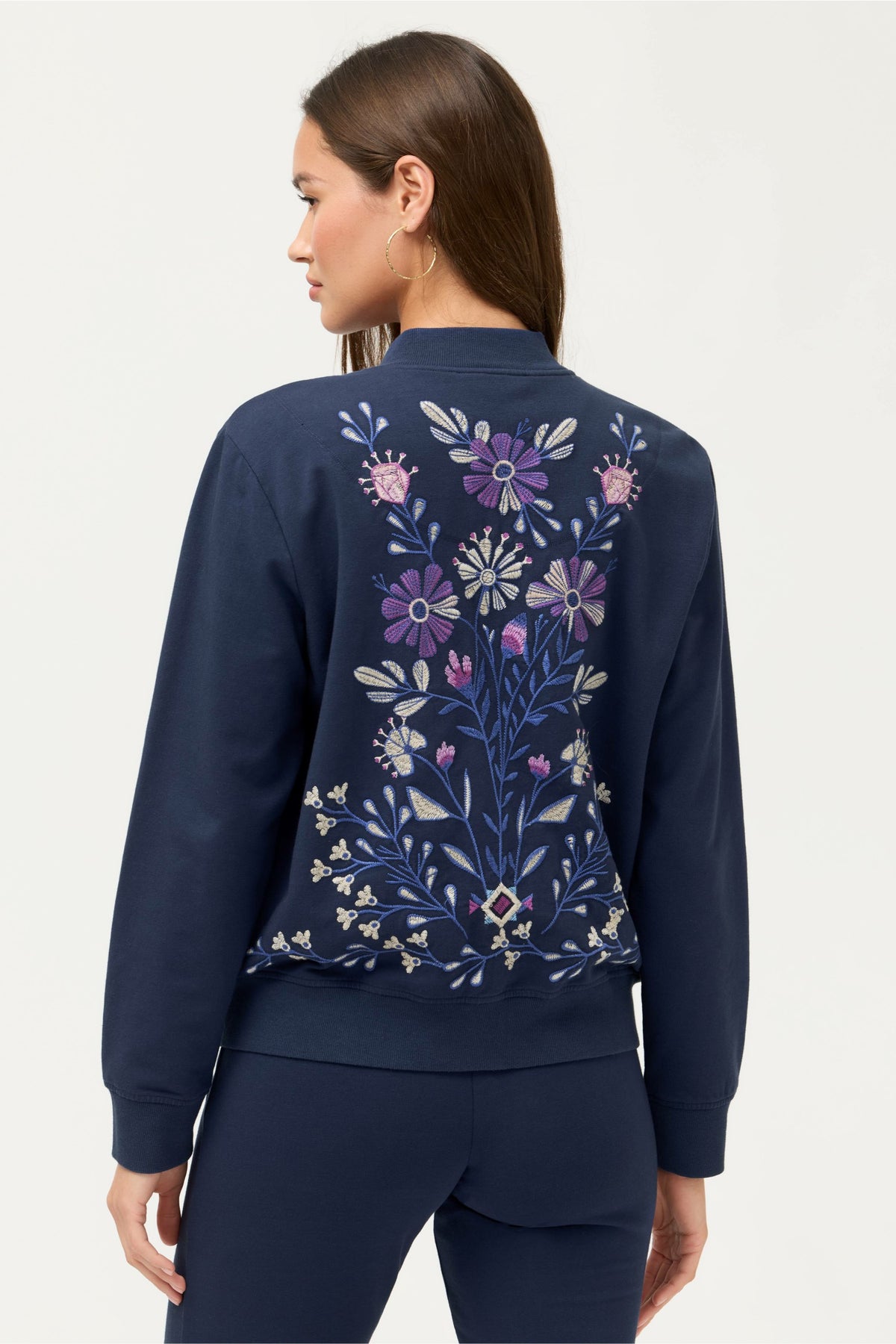 BEE ACTIVE FRENCH TERRY BOMBER JACKET