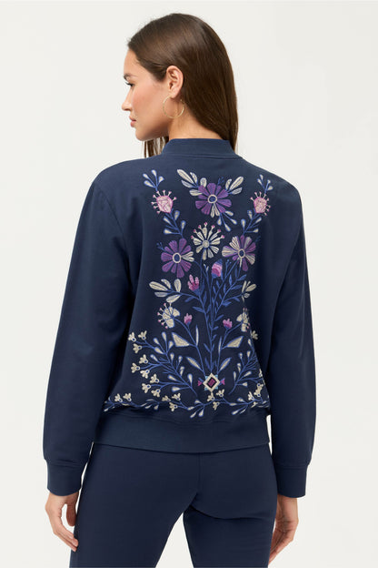 BEE ACTIVE FRENCH TERRY BOMBER JACKET