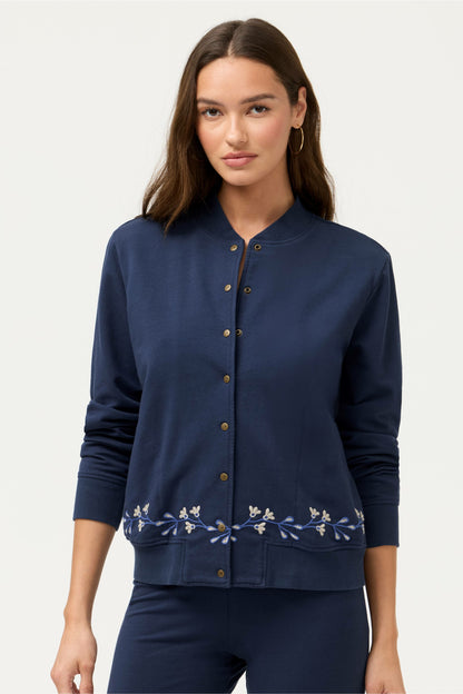BEE ACTIVE FRENCH TERRY BOMBER JACKET
