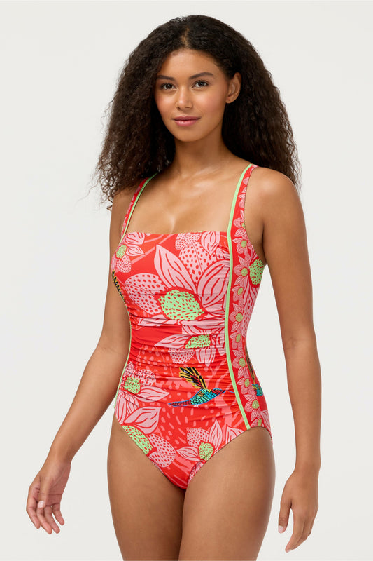JW X ASHLEY PERCIVAL RUCHED ONE PIECE