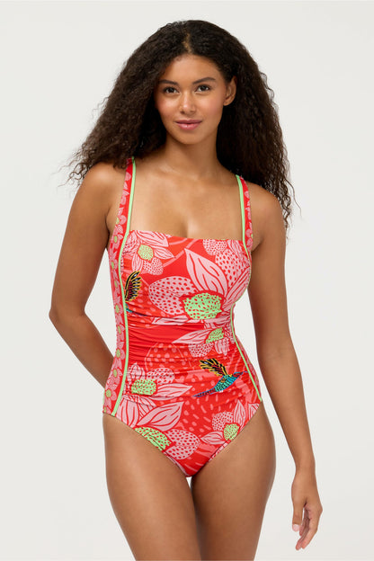 JW X ASHLEY PERCIVAL RUCHED ONE PIECE