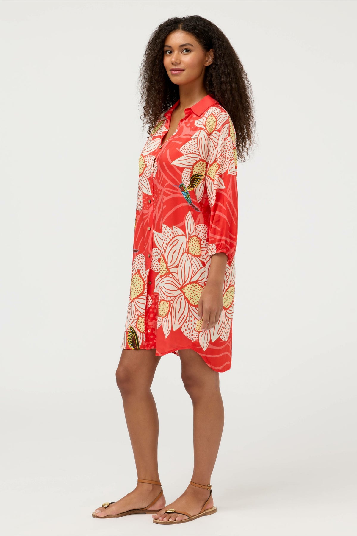JW X ASHLEY PERCIVAL BUTTON DOWN SHIRT DRESS