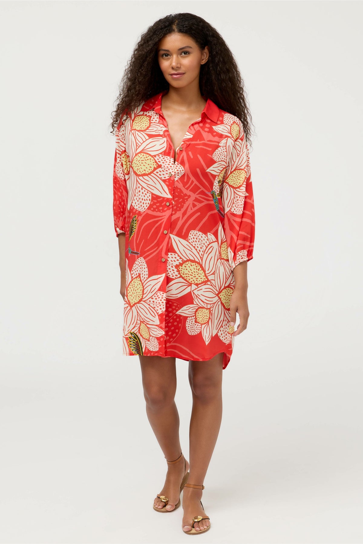 JW X ASHLEY PERCIVAL BUTTON DOWN SHIRT DRESS