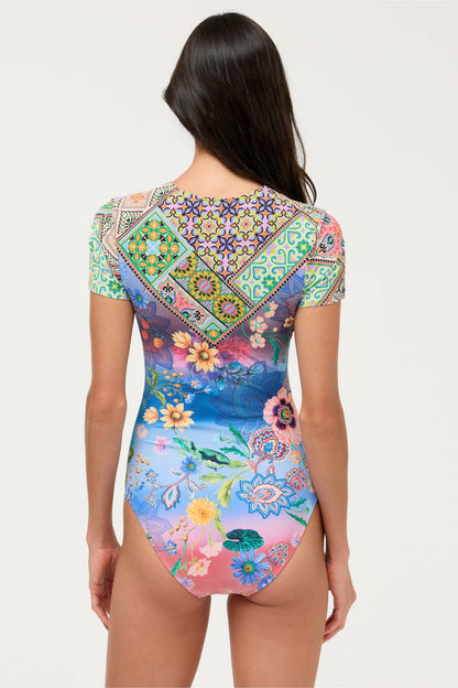 LILLIANA SHORT SLEEVE ONE PIECE