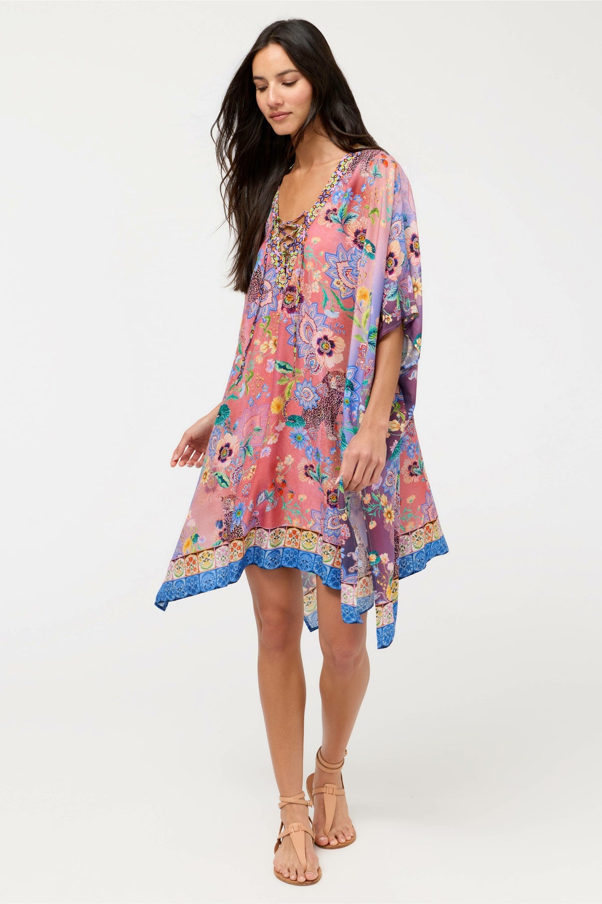LILLIANA TIE SHORT KAFTAN