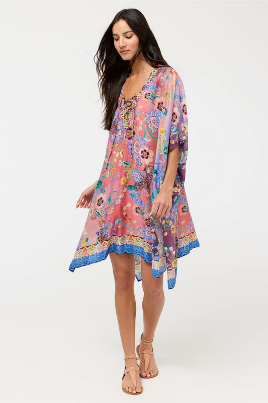 LILLIANA TIE SHORT KAFTAN