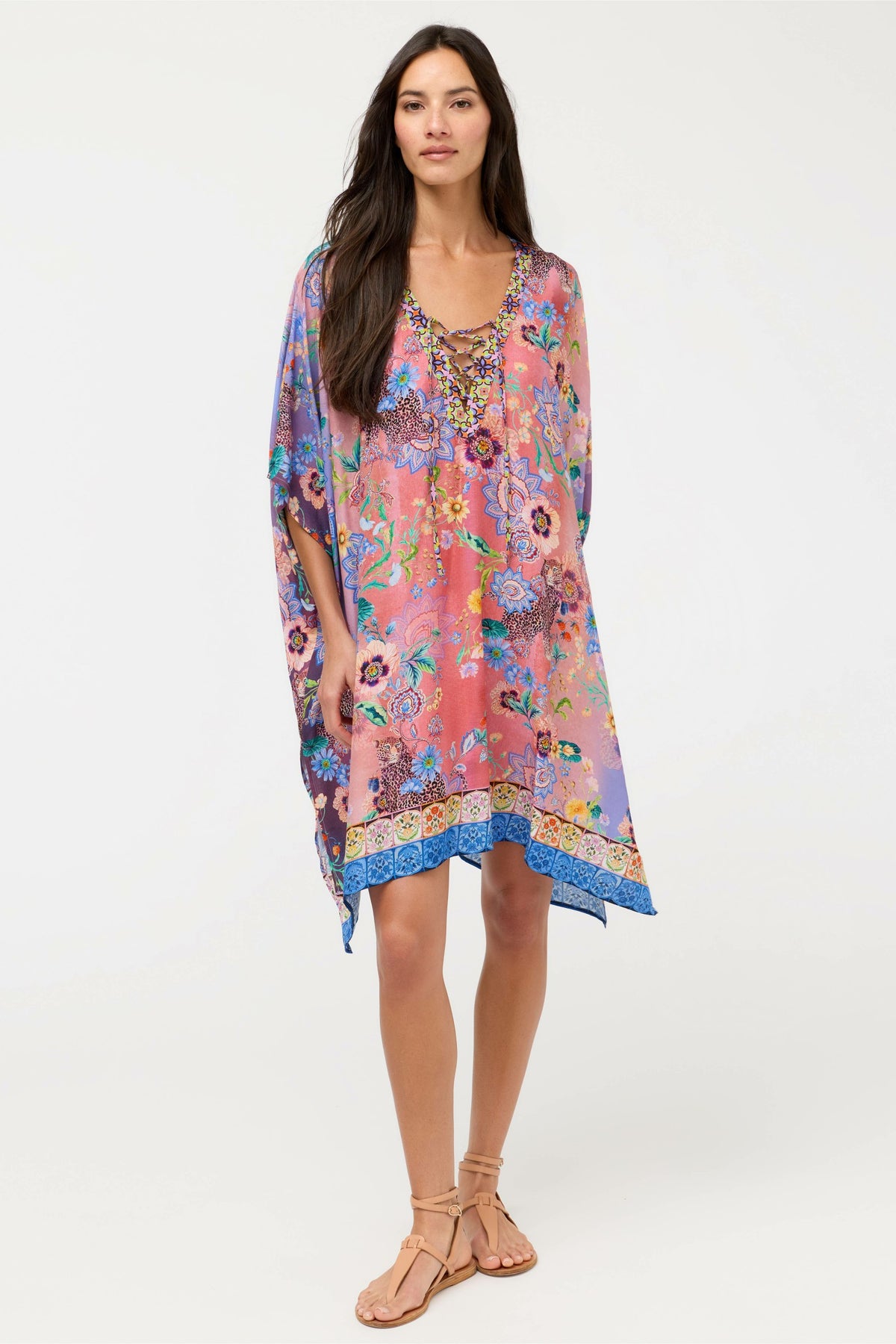 LILLIANA TIE SHORT KAFTAN