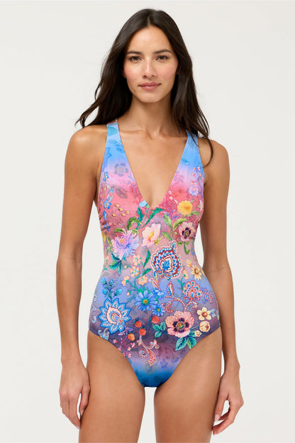 LILLIANA CROSS BACK ONE PIECE