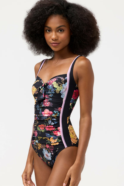 BACCARA TIE RUCHED ONE PIECE
