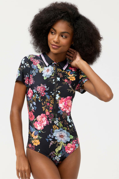 BACCARA SHORT SLEEVE POLO ONE PIECE